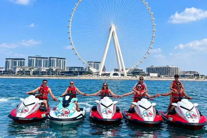 Exclusivo 2H Jet Ski TOUR-JBR & BLUEWATERS-ATLANTIS-BURJ AL ARAB