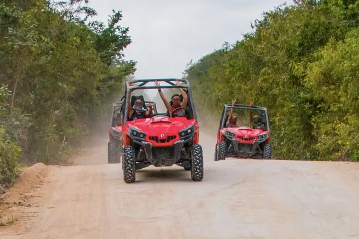 Excursão de buggy pela selva saindo de Playa del Carmen incluindo nado no cenote