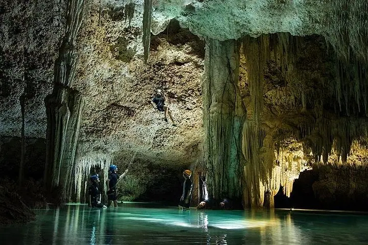 Underground River Cenote Tour with Bike, Rappel and Ziplines — 2