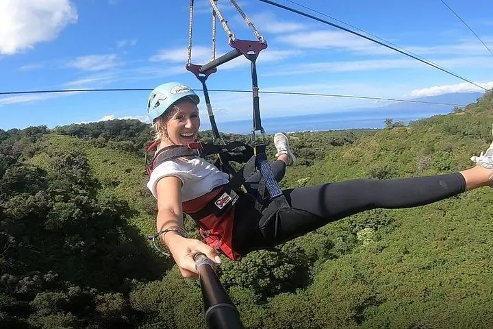 6 Aventura de tirolesa doble en la montaña en Maui — 3