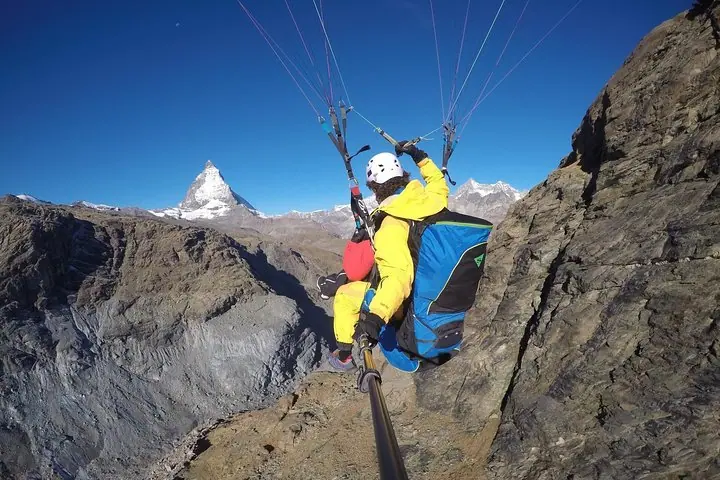 Zermatt Paragliding Flight — 2