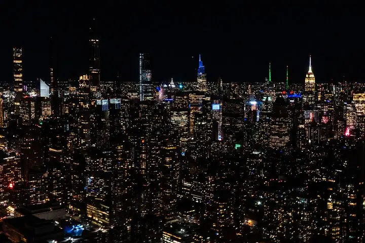Recorrido en helicóptero por las luces nocturnas de la ciudad de Nueva York desde Nueva Jersey — 3