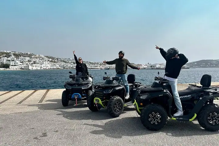 Откройте для себя тур на квадроциклах 650cc по Миконосу — 2