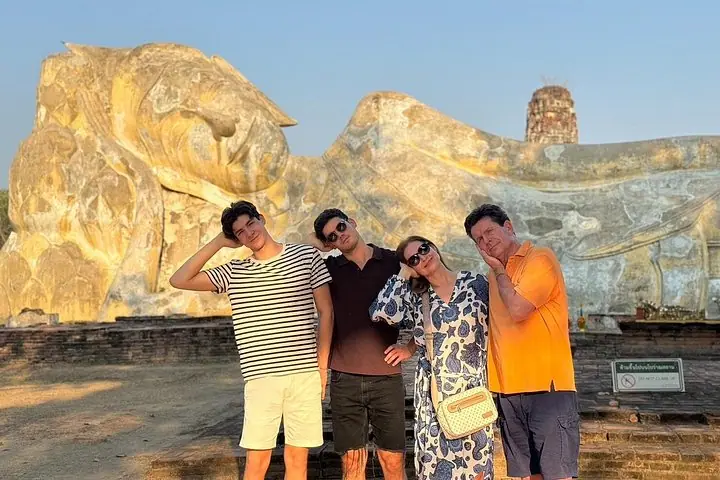 Excursión privada al mercado flotante y al patrimonio mundial de Ayutthaya