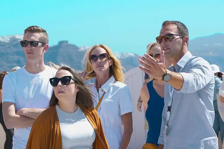 Santorini en un día : Tour privado personalizado de Santorini con recogida