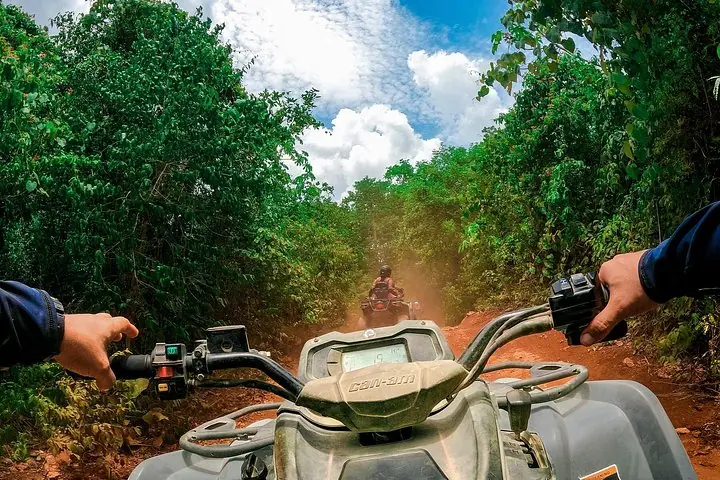 Cenote escondido e aventura na selva de quadriciclo com transporte — 5