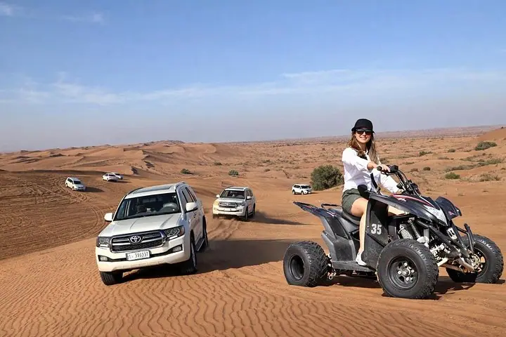 Dubai Evening Red Dunes Safari, Quad Bike, BBQ & Premium Camp — 3