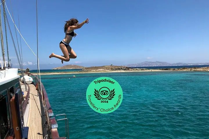 Rheniyaga Mykonos elkanli kruizi, Delosga gid hamrohligida ekskursiya, tushlik va ichimliklar — 2
