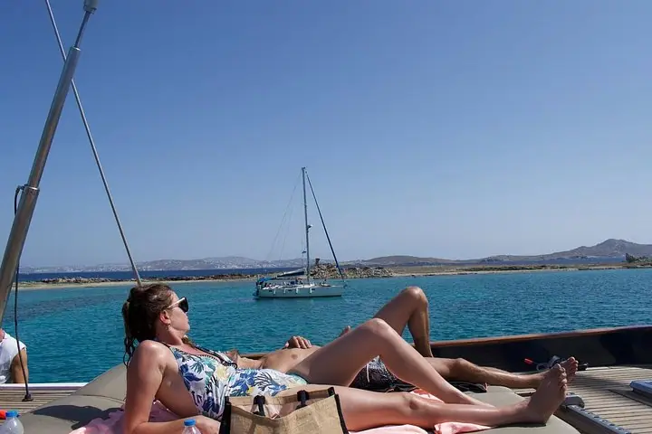 Rheniyaga Mykonos elkanli kruizi, Delosga gid hamrohligida ekskursiya, tushlik va ichimliklar — 3